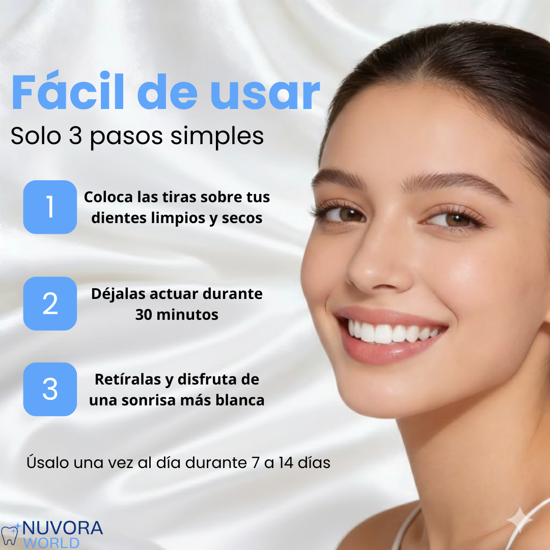 Nuvora™ Tiras Blanquedoras Dentales